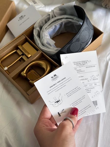 Coach Belt Kit GOLD Fittings  R0006 фото
