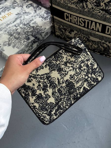 Dior Large Book Tote Ecru and Blue Dior Oblique Embroidery [оригінальна коробка] pr01271 фото