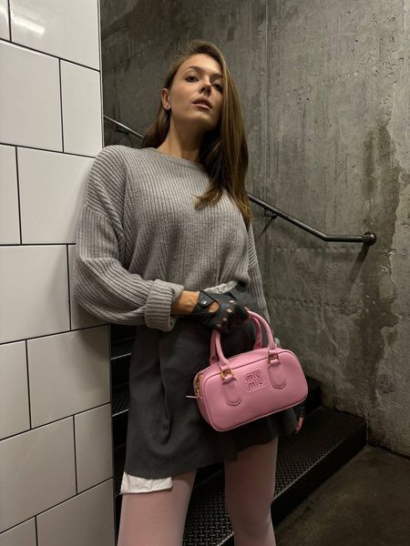 Miu Arcadie Leather Bag Pink [Ориг Коробка] miu2061 фото