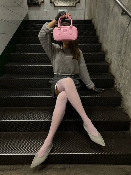 Miu Arcadie Leather Bag Pink [Ориг Коробка] miu2061 фото