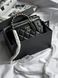 Chanel Classic Black Lambskin Pearl Crush Vanity Bag Silver [оригінальна магнітна коробка] pr2078 фото 10