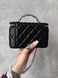 Chanel Classic Black Lambskin Pearl Crush Vanity Bag Silver [оригінальна магнітна коробка] pr2078 фото 8