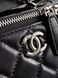Chanel Classic Black Lambskin Pearl Crush Vanity Bag Silver [оригінальна магнітна коробка] pr2078 фото 11