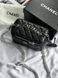 Chanel Classic Black Lambskin Pearl Crush Vanity Bag Silver [оригінальна магнітна коробка] pr2078 фото 12