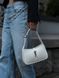 Saint Laurent Hobo Le 5 A 7 Leather Shoulder Bag in White pr00391 фото 14