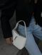 Saint Laurent Hobo Le 5 A 7 Leather Shoulder Bag in White pr00391 фото 18