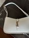 Saint Laurent Hobo Le 5 A 7 Leather Shoulder Bag in White pr00391 фото 5