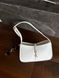 Saint Laurent Hobo Le 5 A 7 Leather Shoulder Bag in White pr00391 фото 6