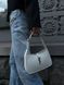 Saint Laurent Hobo Le 5 A 7 Leather Shoulder Bag in White pr00391 фото 12