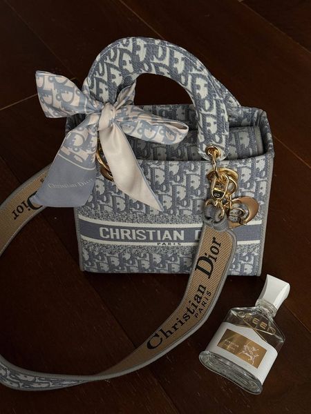 Christian Dior Medium Lady D-Lite Bag Light Grey [оригінальна коробка] pr01247 фото