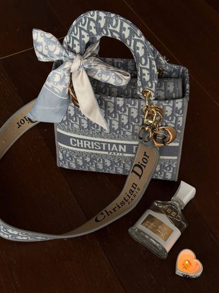 Christian Dior Medium Lady D-Lite Bag Light Grey [оригінальна коробка] pr01247 фото