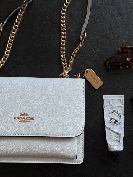Coach Mini Klare Crossbody in Signature Canvas White/Gold pr07287 фото