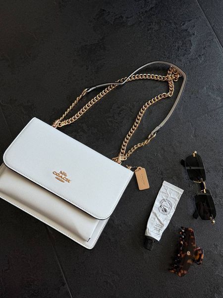 Coach Mini Klare Crossbody in Signature Canvas White/Gold pr07287 фото
