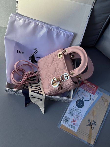 Dior Lady D-Joy Mikro Bag Pink [оригінальна коробка] pr01252 фото
