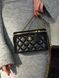 Chanel Classic Black Lambskin Pearl Crush Vanity Bag Black/Gold Гладка шкіра [магнітна коробка] pr0029 фото 3