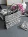 Dior Large Book Tote Ligt Grey Dior Oblique Embroidery [оригінальна коробка] pr01270 фото 2