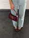 Saint Laurent Hobo Le 5 A 7 Leather Shoulder Bag in Red pr0039 фото 10