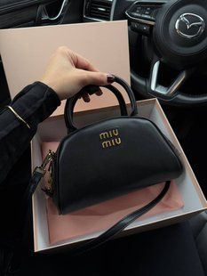 MiuMiu Leather Top-Handle Bag Black [Ориг Коробка] miu2057 фото