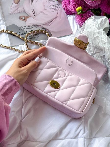 Coach Tabby Shoulder Bag With Pillow Quilting MINI Pink [магнітна коробка] pr0120 фото