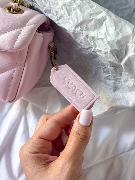 Coach Tabby Shoulder Bag With Pillow Quilting MINI Pink [магнітна коробка] pr0120 фото