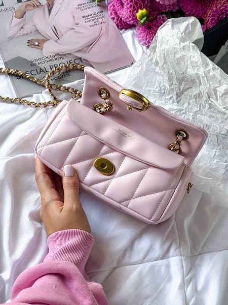 Coach Tabby Shoulder Bag With Pillow Quilting MINI Pink [магнітна коробка] pr0120 фото