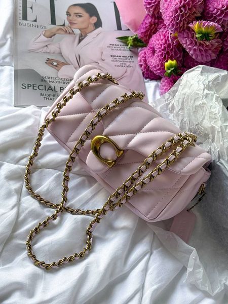 Coach Tabby Shoulder Bag With Pillow Quilting MINI Pink [магнітна коробка] pr0120 фото