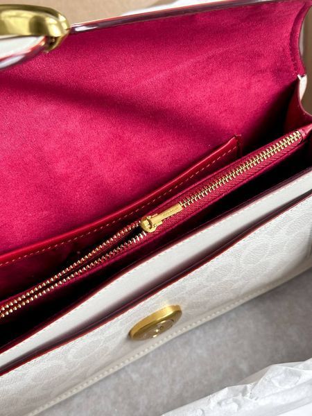 Сoach Tabby Shoulder Bag Signature Canvas MILK крафтова брендована коробка pr08811 фото