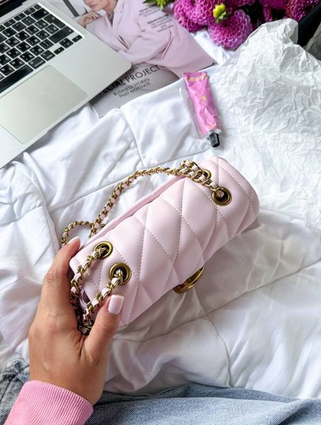 Coach Tabby Shoulder Bag With Pillow Quilting MINI Pink [магнітна коробка] pr0120 фото
