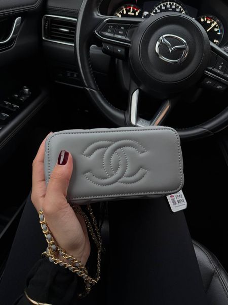 Chanel Classic Cream Lambskin Pearl Crush Vanity Bag Blue [магнітна коробка] pr7880 фото