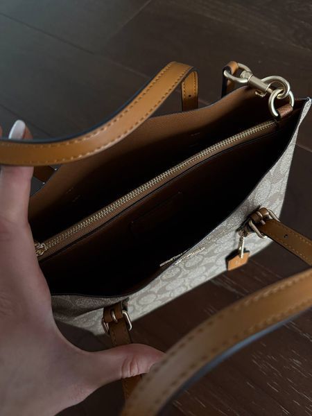 Coach Mollie Tote Bag In Signature Canvas Brown/Beige [оригінальна магнітна брендована коробка] pr0167 фото