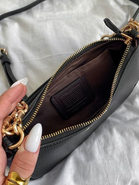 Coach Teri Shoulder Bag In Signature Canvas Black [крафтова коробка] pr97040 фото