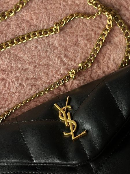 Saint Laurent Puffer Small in Nappa Leather Black/Gold [звичайна брендована коробка] pr0010 фото