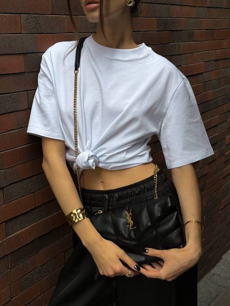 Saint Laurent Puffer Small in Nappa Leather Black/Gold [звичайна брендована коробка] pr0010 фото