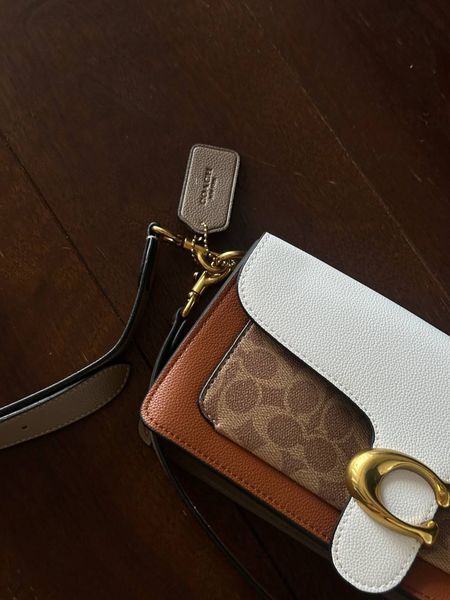 Сoach Tabby Shoulder Bag Signature Canvas White/Brown [крафтова брендована коробка] pr0082 фото