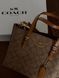 Coach Mollie Tote Bag In Signature Canvas Brown/Beige [оригінальна магнітна брендована коробка] pr0167 фото 19