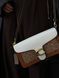 Сoach Tabby Shoulder Bag Signature Canvas White/Brown [крафтова брендована коробка] pr0082 фото 7