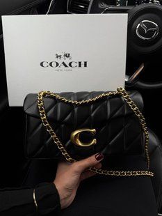 Coach Tabby Shoulder Bag With Pillow Quilting Black [магнітна коробка] pr0117 фото