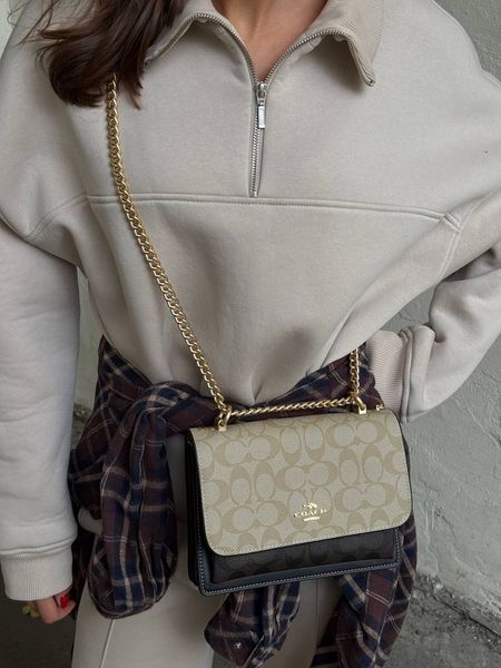 Coach Mini Klare Crossbody in Signature Canvas Beige/Black [оригінальна брендована коробка] pr0073 фото