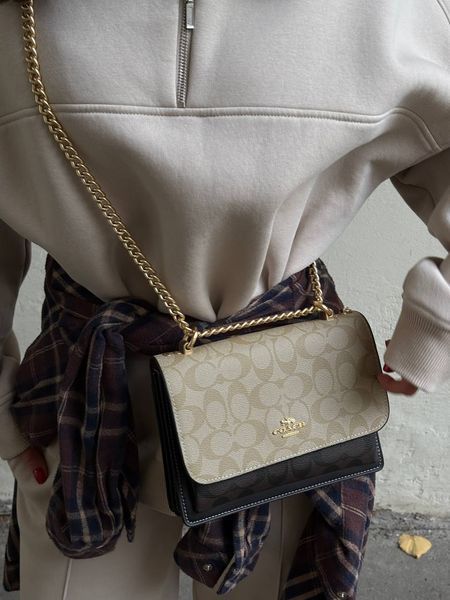Coach Mini Klare Crossbody in Signature Canvas Beige/Black [оригінальна брендована коробка] pr0073 фото