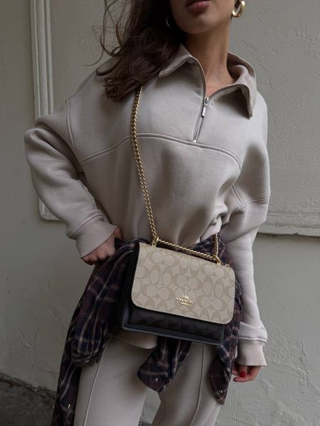 Coach Mini Klare Crossbody in Signature Canvas Beige/Black [оригінальна брендована коробка] pr0073 фото