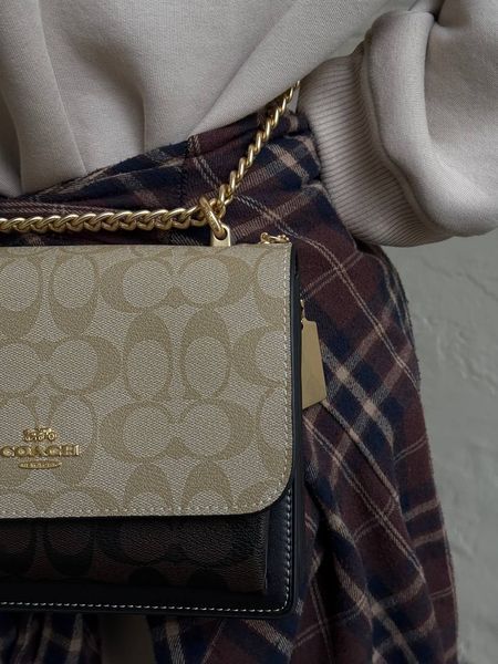 Coach Mini Klare Crossbody in Signature Canvas Beige/Black [оригінальна брендована коробка] pr0073 фото