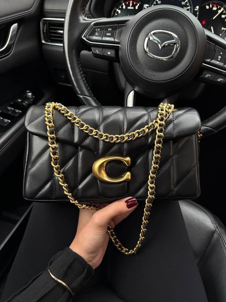 Coach Tabby Shoulder Bag With Pillow Quilting Black [магнітна коробка] pr0117 фото