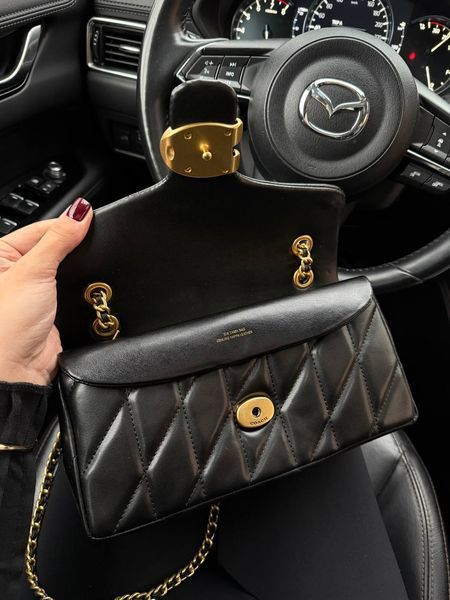 Coach Tabby Shoulder Bag With Pillow Quilting Black [магнітна коробка] pr0117 фото