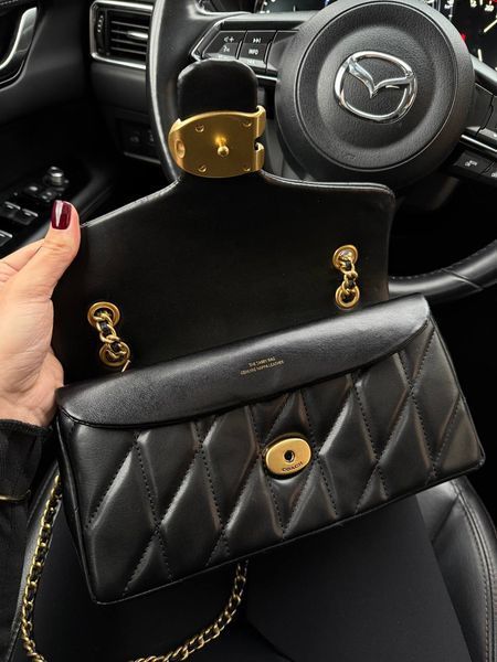 Coach Tabby Shoulder Bag With Pillow Quilting Black [магнітна коробка] pr0117 фото