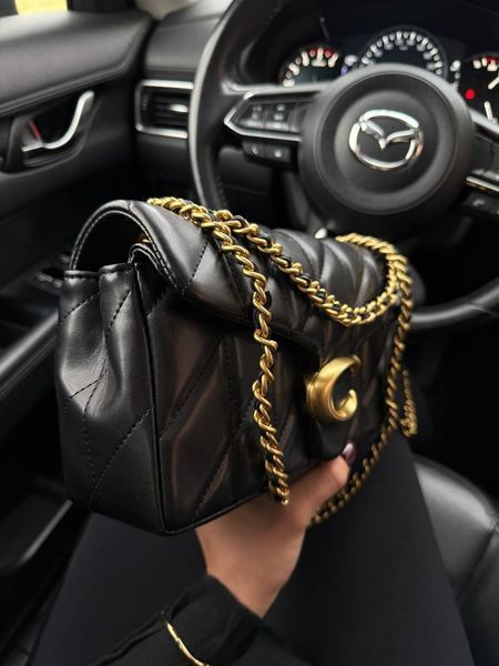 Coach Tabby Shoulder Bag With Pillow Quilting Black [магнітна коробка] pr0117 фото