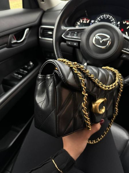Coach Tabby Shoulder Bag With Pillow Quilting Black [магнітна коробка] pr0117 фото