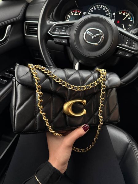 Coach Tabby Shoulder Bag With Pillow Quilting Black [магнітна коробка] pr0117 фото