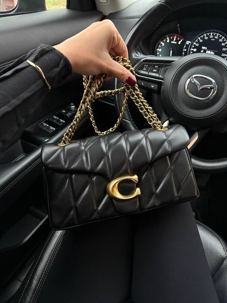 Coach Tabby Shoulder Bag With Pillow Quilting Black [магнітна коробка] pr0117 фото