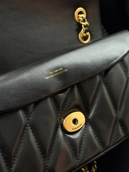 Coach Tabby Shoulder Bag With Pillow Quilting Black [магнітна коробка] pr0117 фото