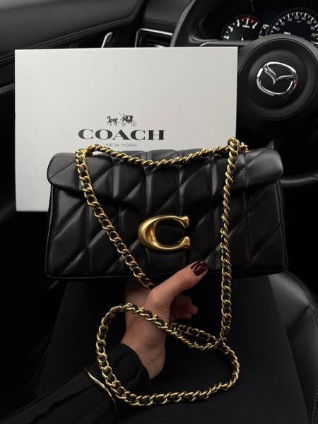 Coach Tabby Shoulder Bag With Pillow Quilting Black [магнітна коробка] pr0117 фото